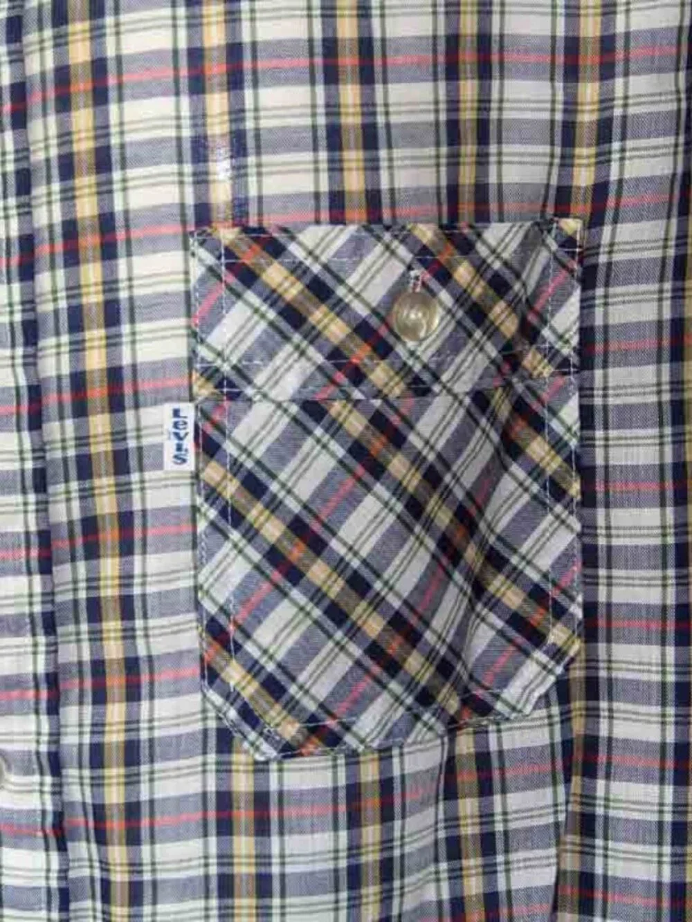 Vintage Levi's LEVI STRAUSS Olympics Plaid Men's Large FITS MEDIUM